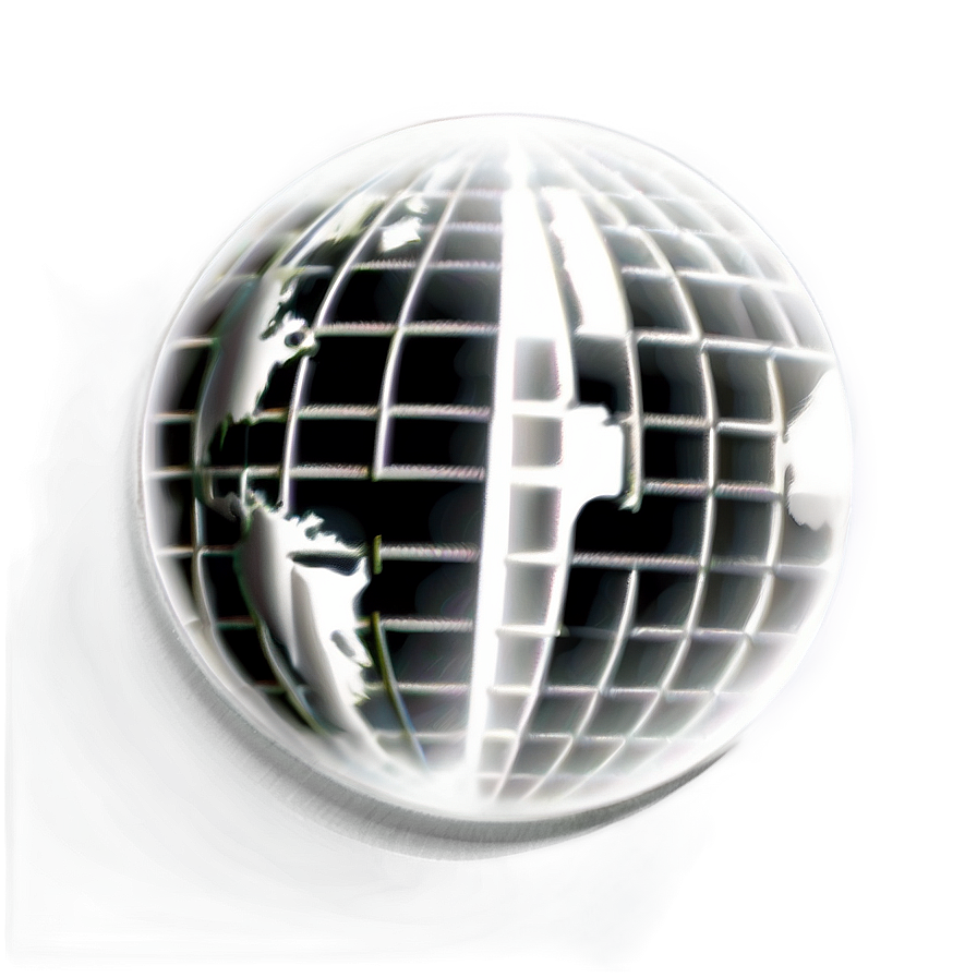 Black And White Globe Clipart Png 06282024 PNG image