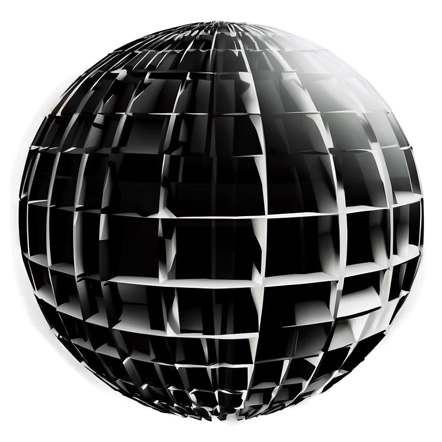 Black And White Globe With Shadows Png 82 PNG image