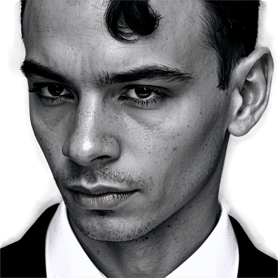 Black And White Headshot Png Tve PNG image