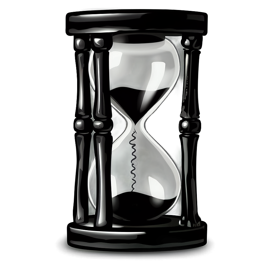 Black And White Hourglass Png Jky PNG image