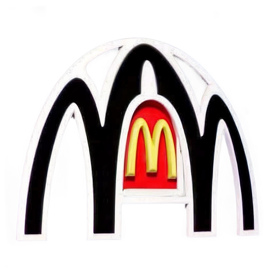 Black And White Mcdonald's Logo Png Qel79 PNG image
