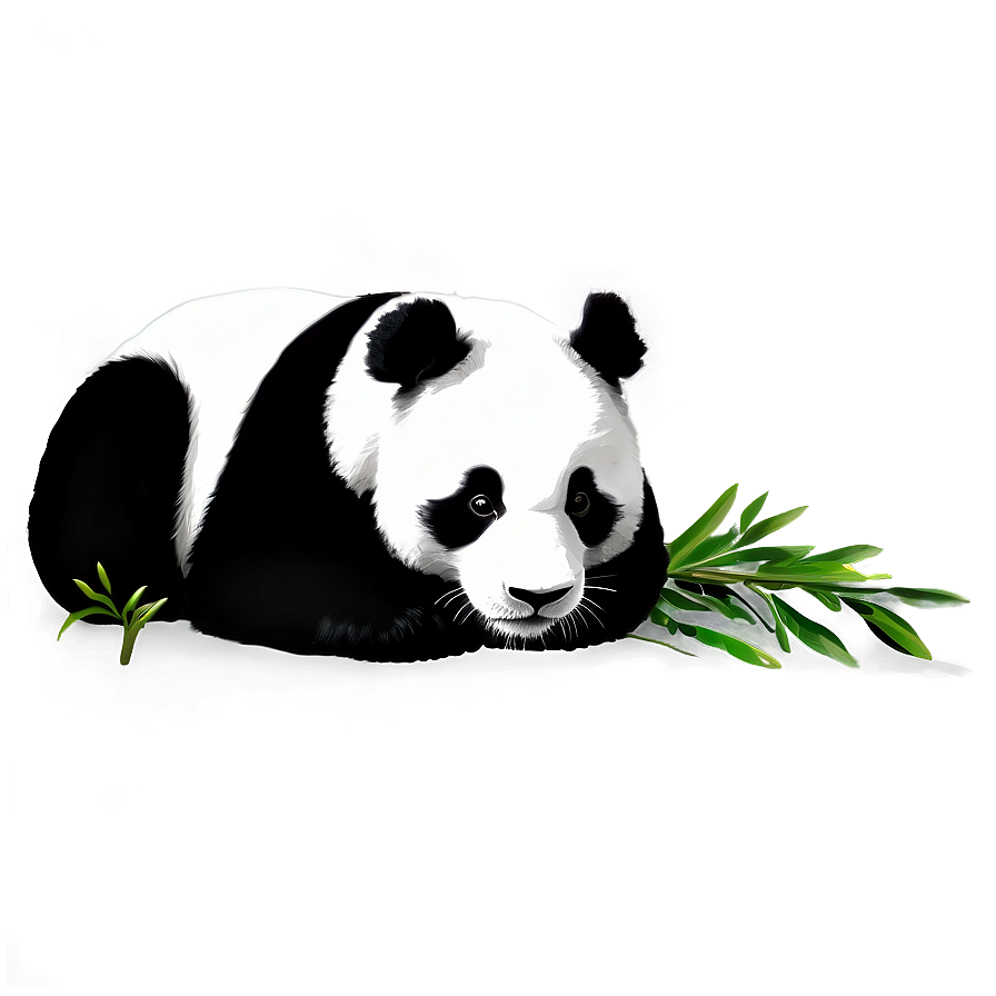 Black And White Panda Png 05062024 PNG image