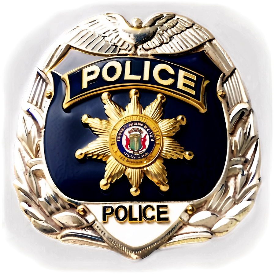 Black And White Police Badge Png 05252024 PNG image