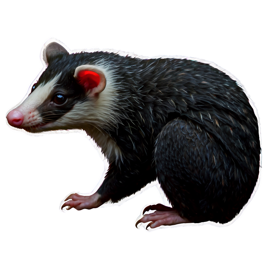 Black And White Possum Png Nej PNG image