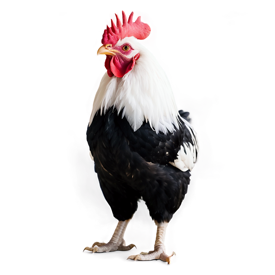 Black And White Rooster Png 05242024 PNG image