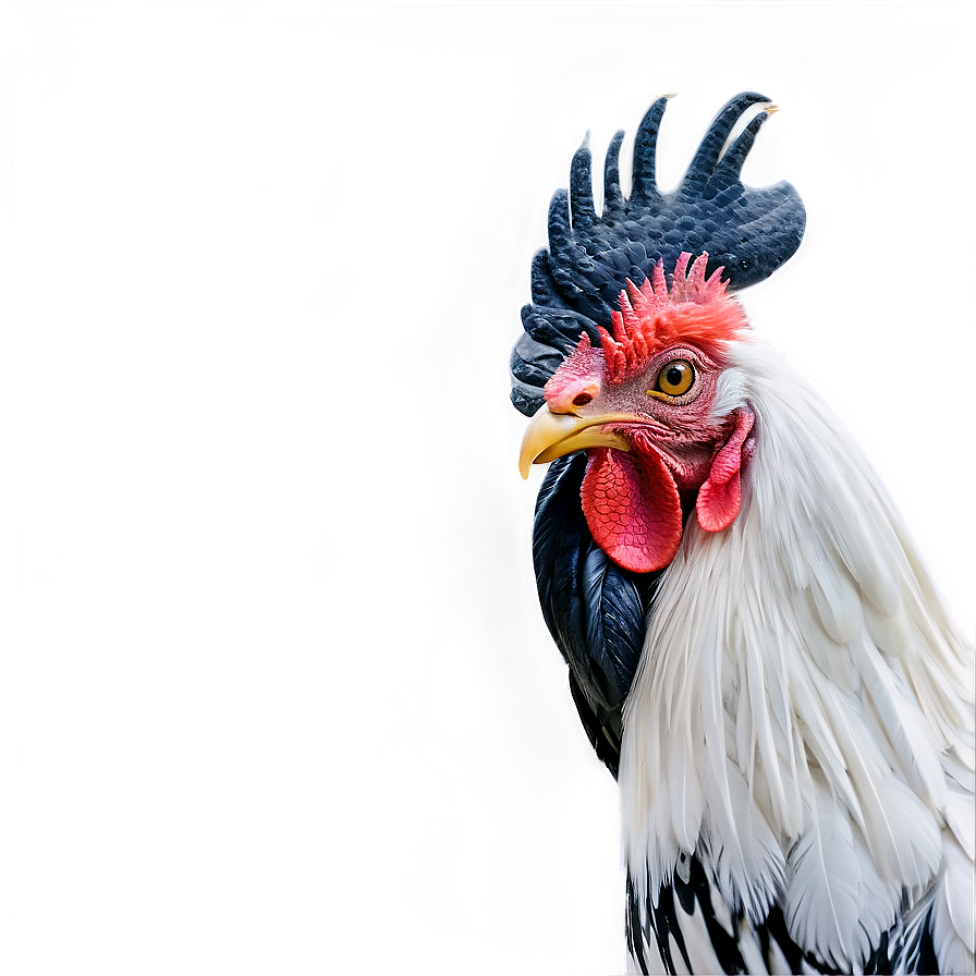 Black And White Rooster Png Muj PNG image