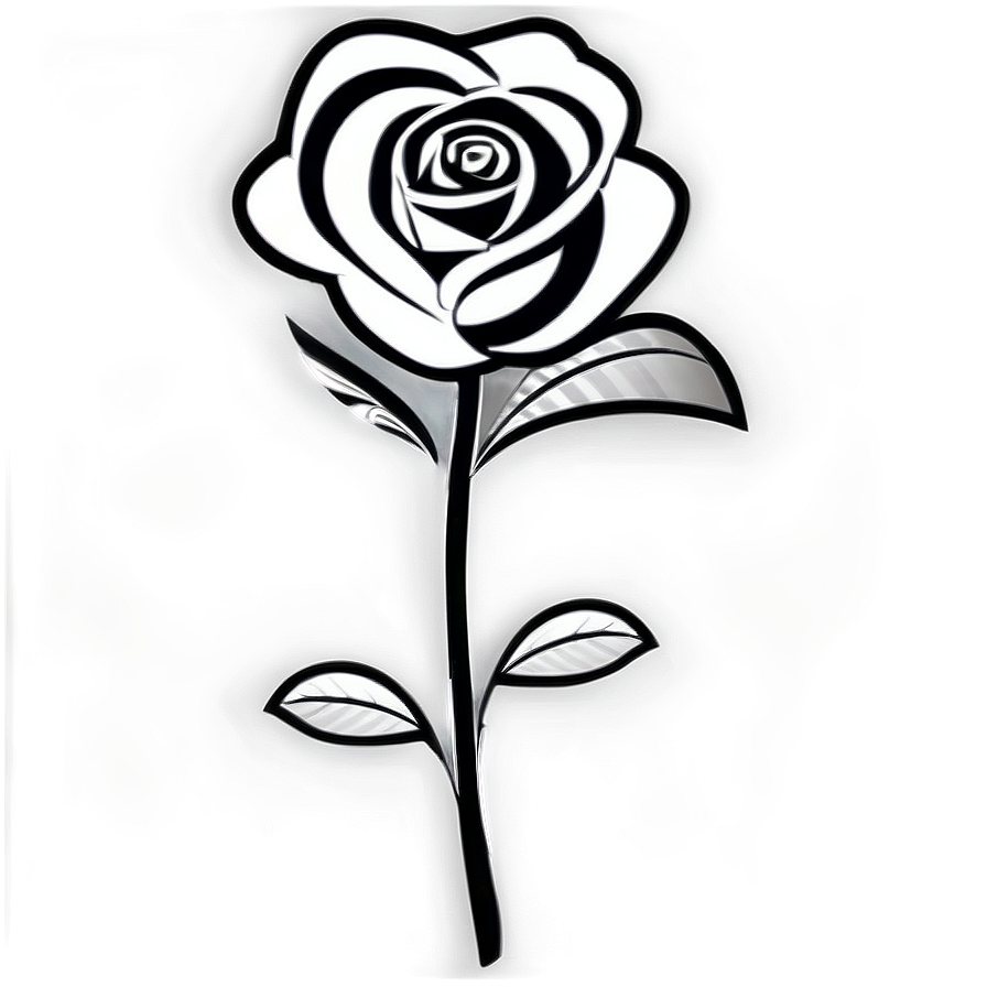 Black And White Rose Pattern Png 78 PNG image