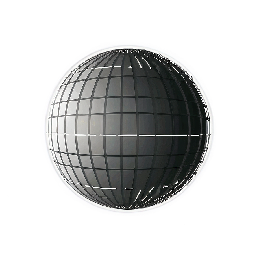 Black And White Spinning Globe Png 06282024 PNG image