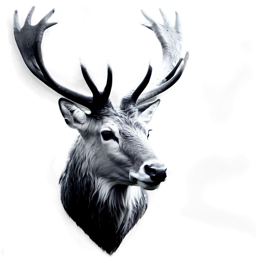 Black And White Stag Png Kki PNG image