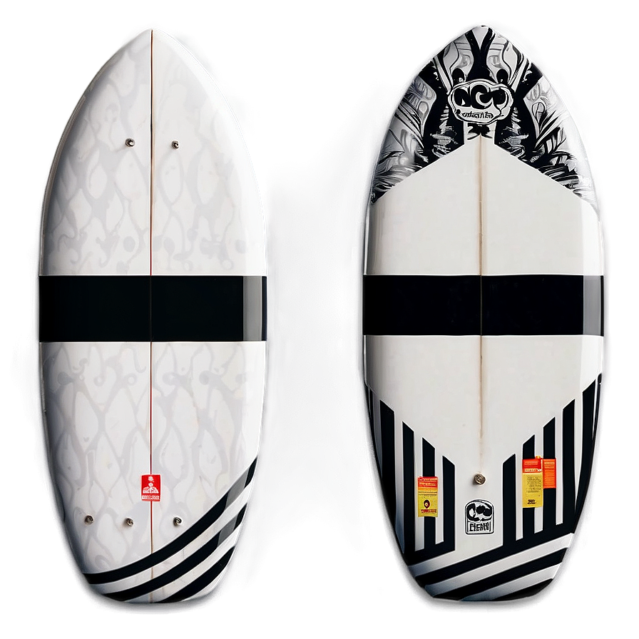 Black And White Surfboard Png 05242024 PNG image