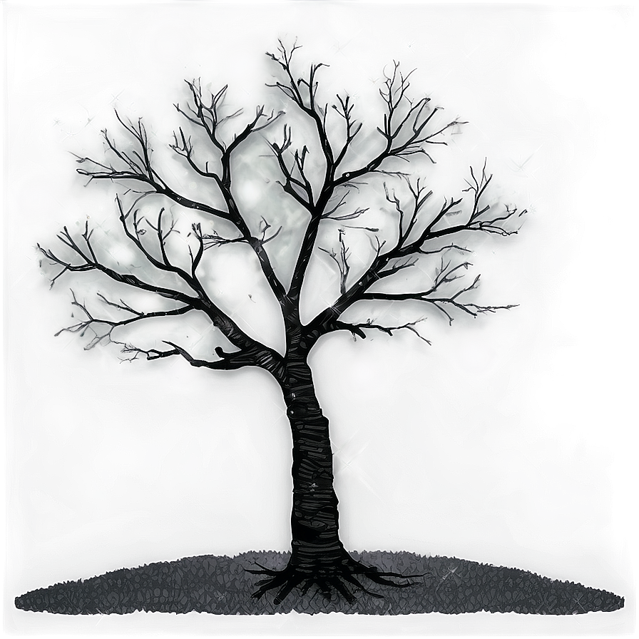 Black And White Tree With Light Background Png Gch PNG image