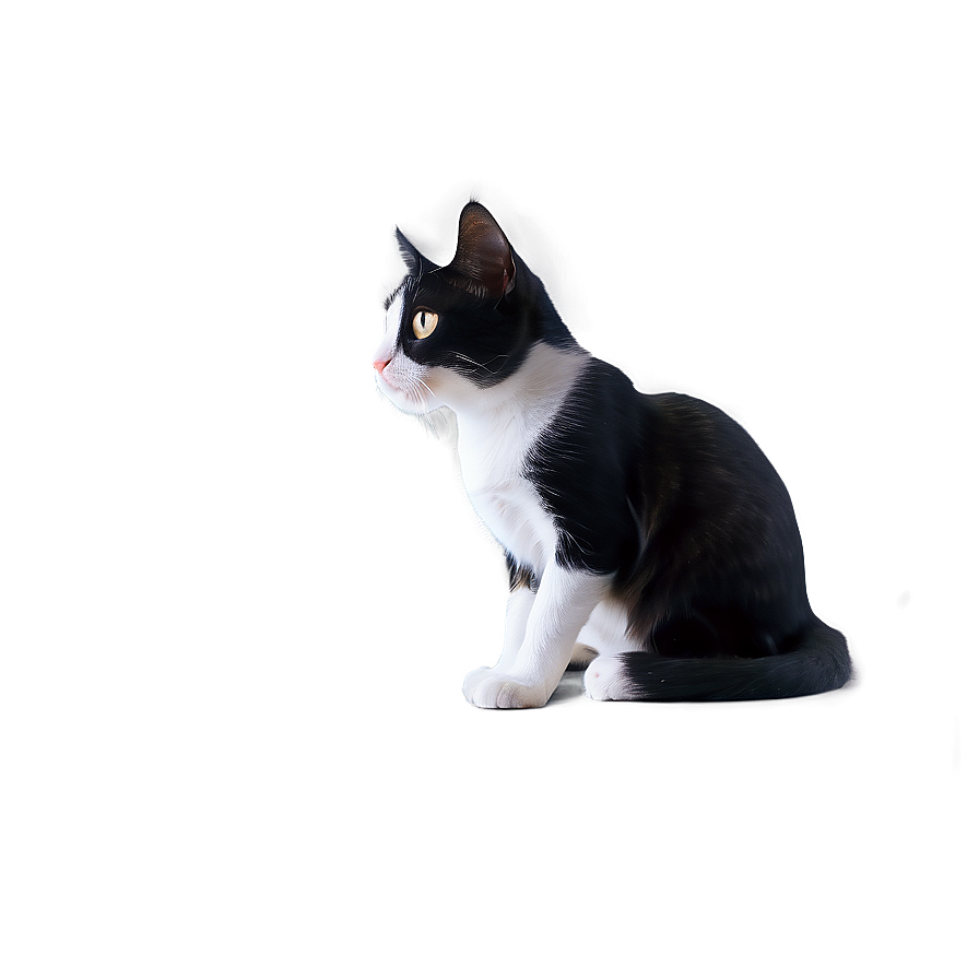 Black And White Tuxedo Cat Png 06262024 PNG image