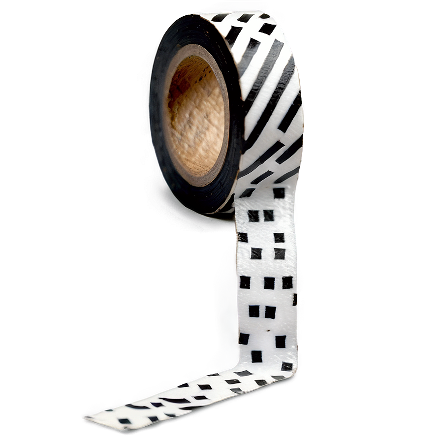 Black And White Washi Tape Png 42 PNG image