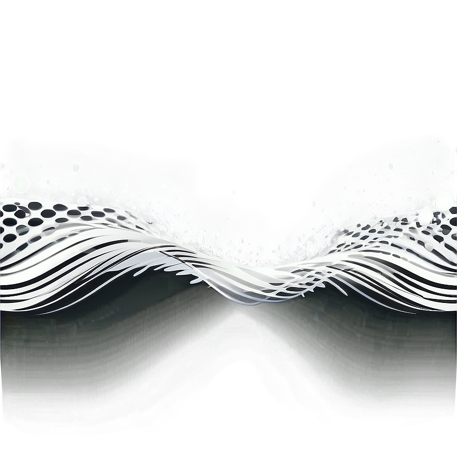 Black And White Wave Pattern Png 06272024 PNG image