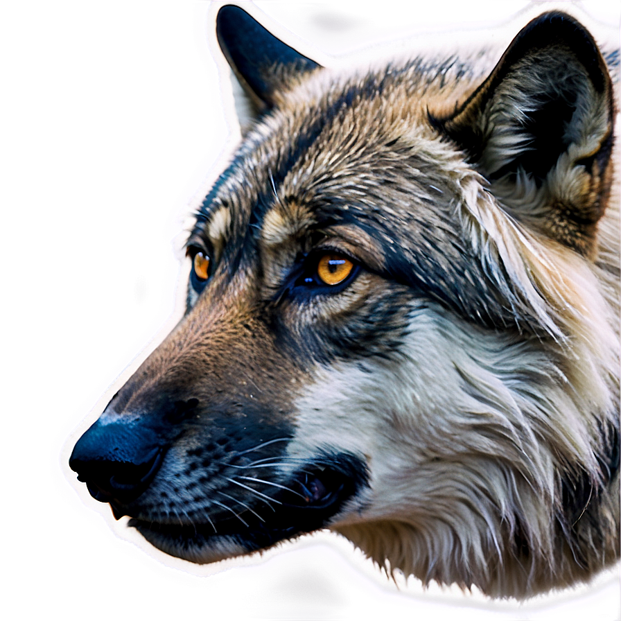 Black And White Wolf Face Png Lfe PNG image