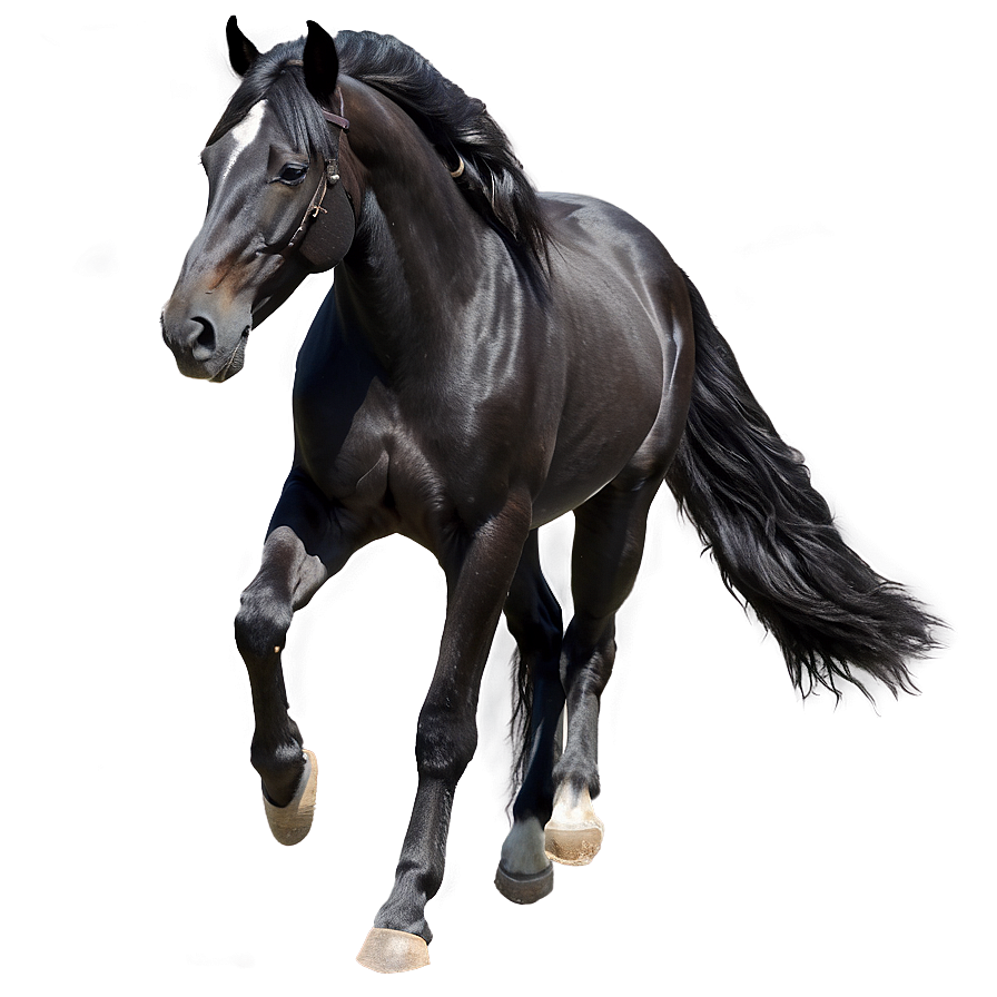 Black Andalusian Horse Beauty Png 06262024 PNG image