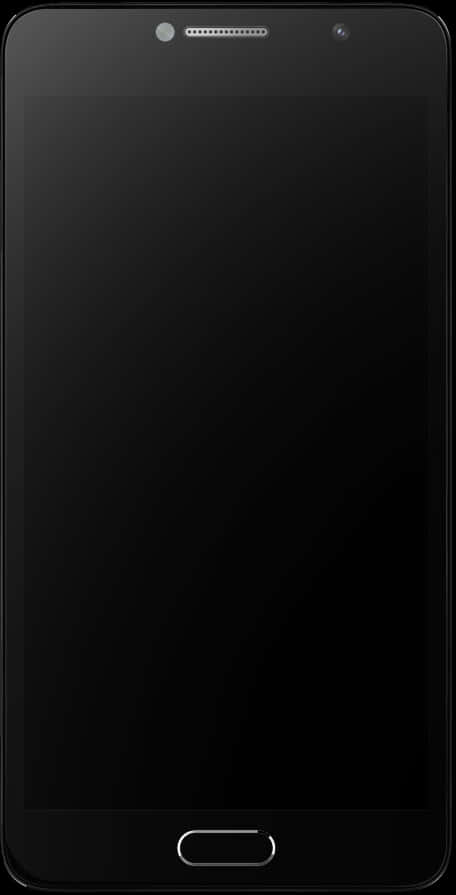 Black Android Smartphone Blank Screen PNG image