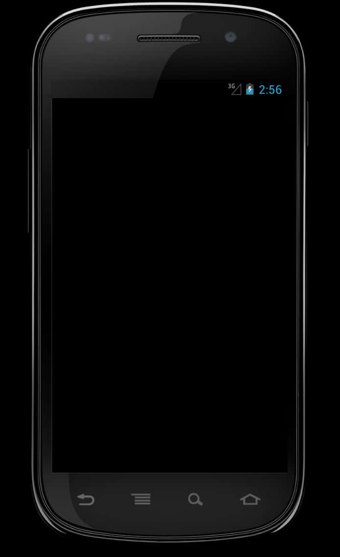 Black Android Smartphone Display PNG image