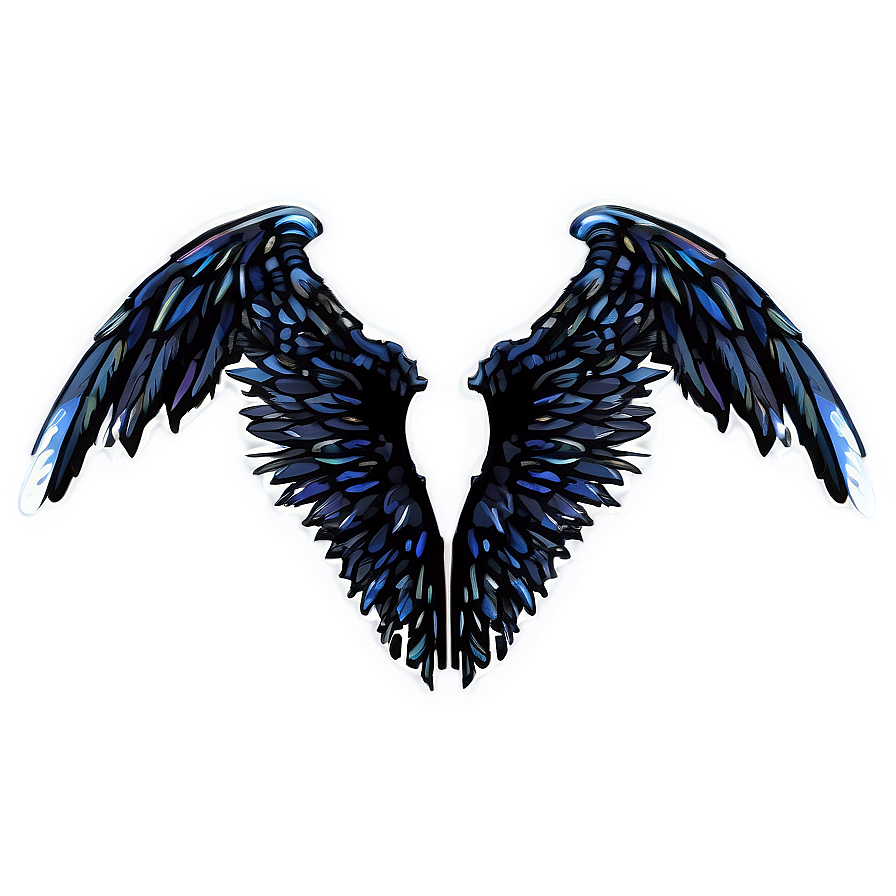 Black Angel Wings Drawing Png 78 PNG image