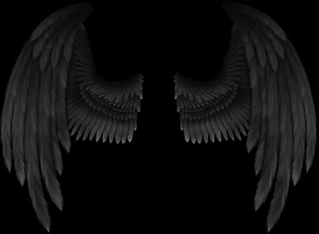Black Angel Wingson Dark Background.jpg PNG image