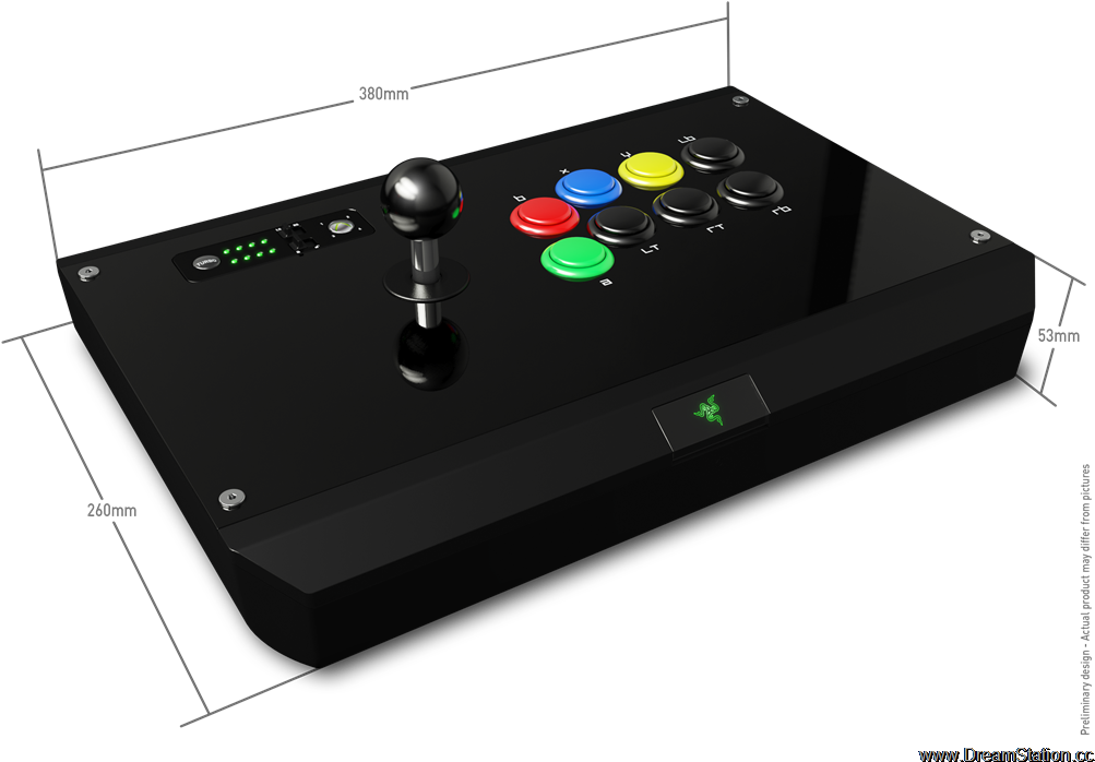 Black Arcade Joystick Controller PNG image