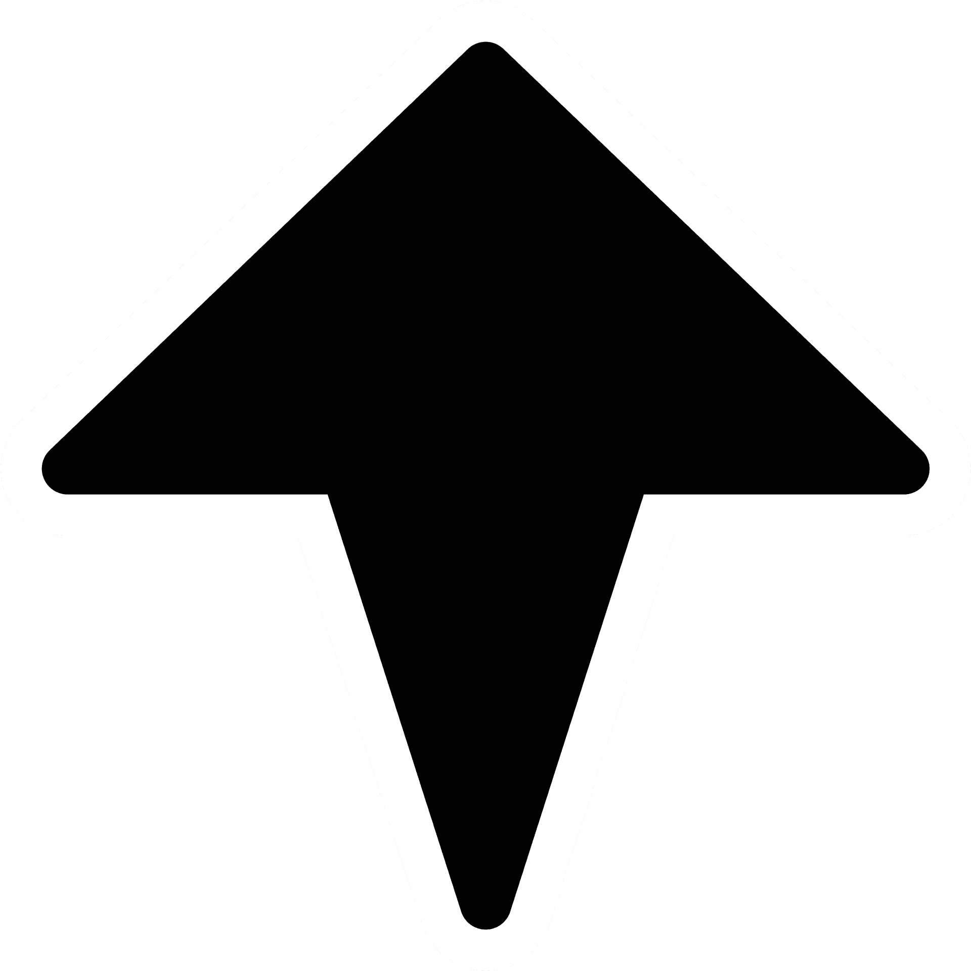 Black Arrow Direction Sign PNG image