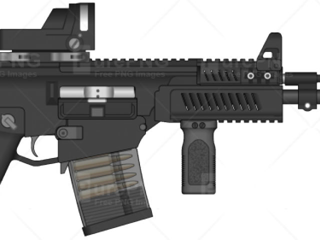 Black Assault Rifle P N G Image PNG image