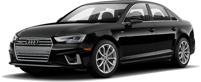 Black Audi Sedan Profile View PNG image