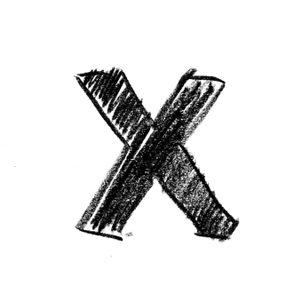 Black Backgroundwith Letter X PNG image