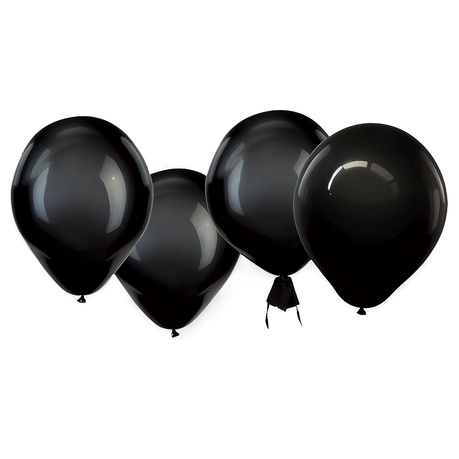 Black Balloons Png Pvo77 PNG image