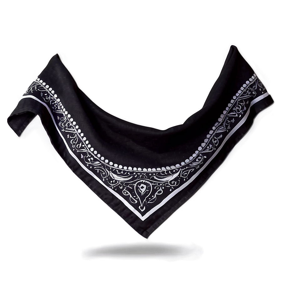 Black Bandana Scarf Png 06122024 PNG image