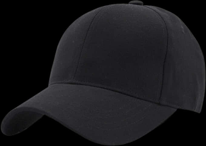 Black Baseball Cap PNG image