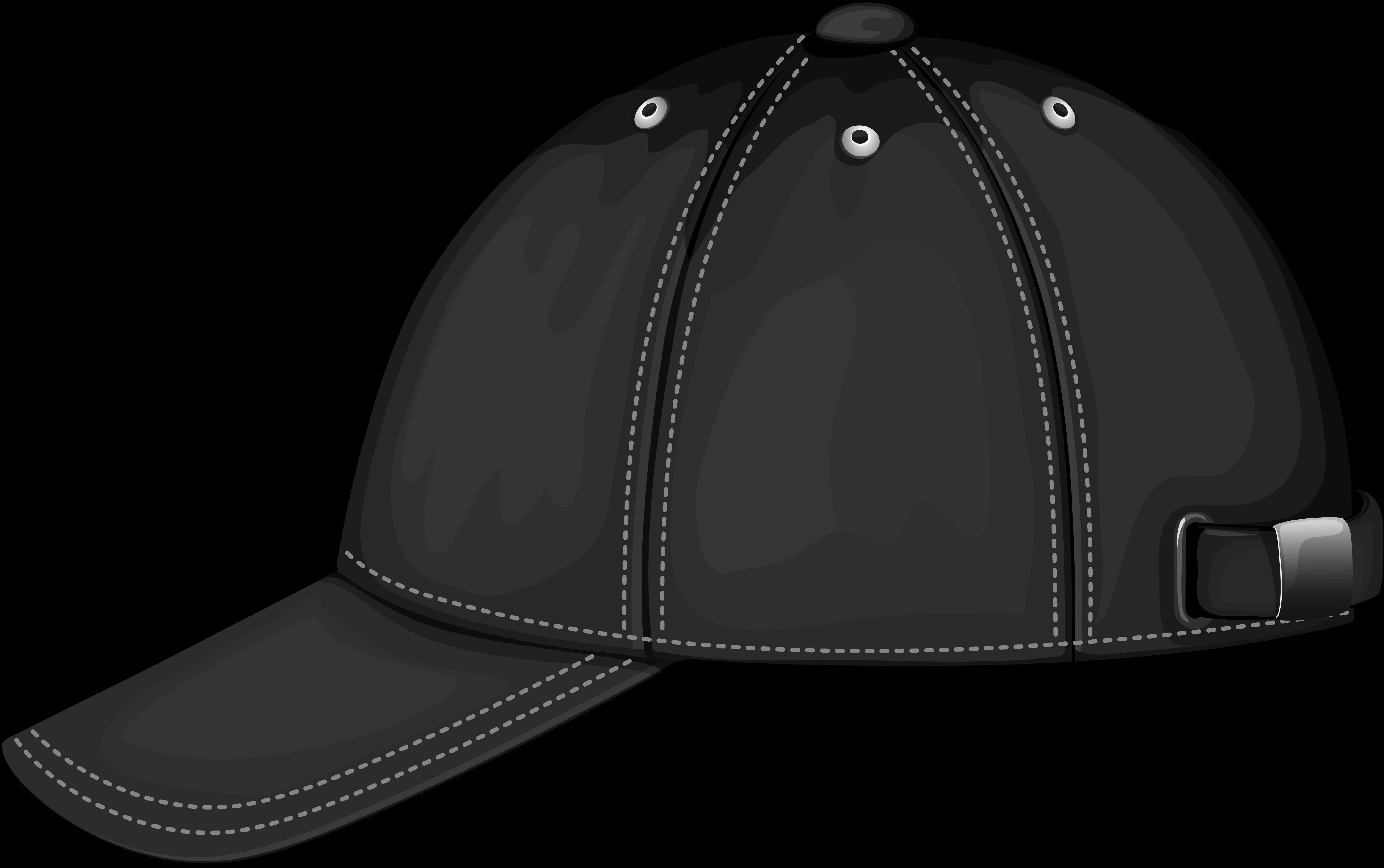 Black Baseball Cap Vector PNG image