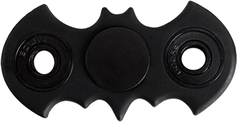 Black Bat Spinner Toy PNG image