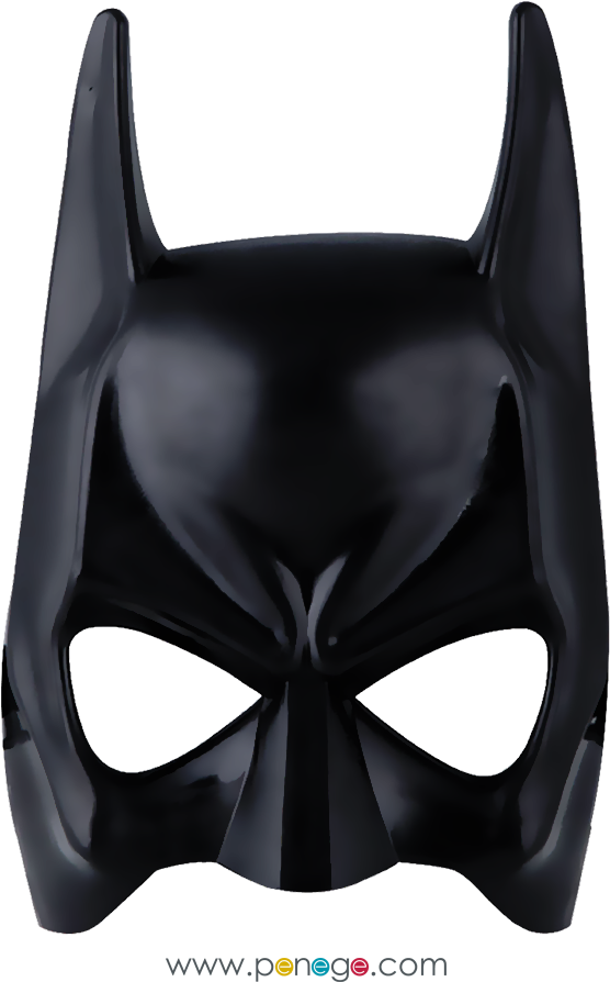 Black Batman Mask Iconic Design PNG image