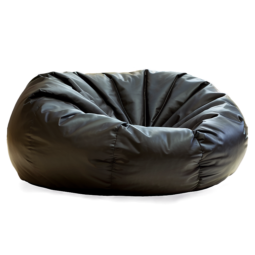 Black Bean Bag Chair Png 06132024 PNG image