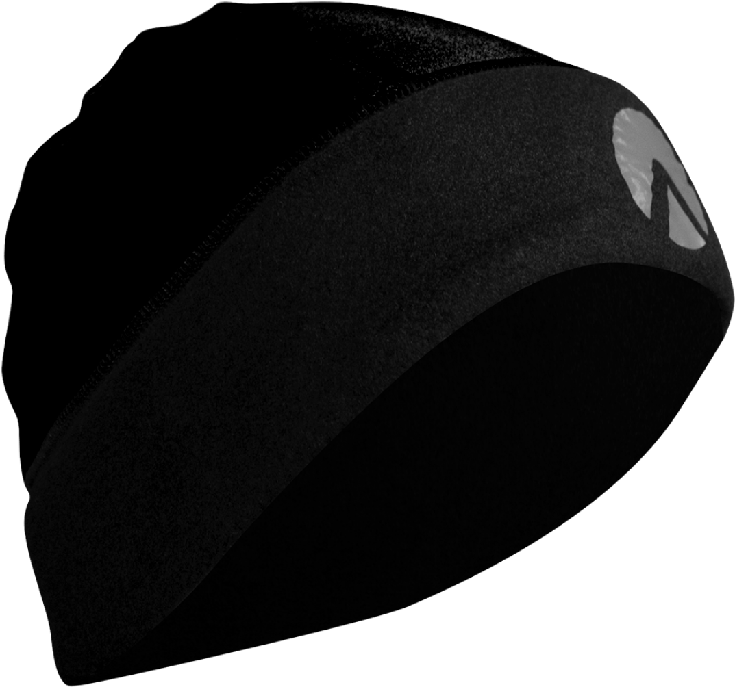 Black Beanie Logo Accent PNG image