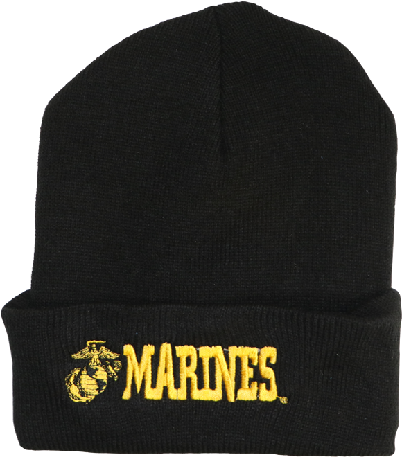 Black Beanie Mardones Embroidery PNG image