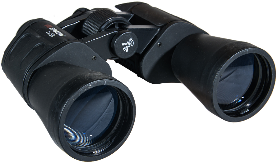 Black Binoculars Optical Instrument PNG image