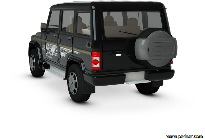 Black Bolero S U V Rear View PNG image