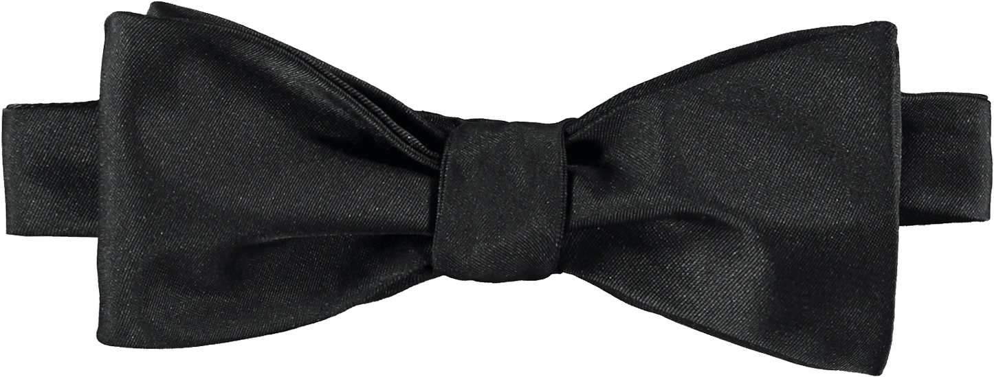 Black Bow Tie Elegant Accessory PNG image