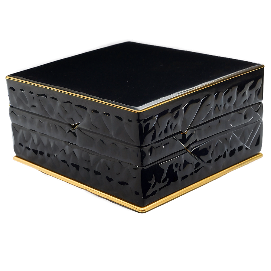 Black Box With Gold Trim Png Rfj PNG image