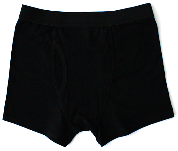 Black Boxer Briefswith White Trim PNG image