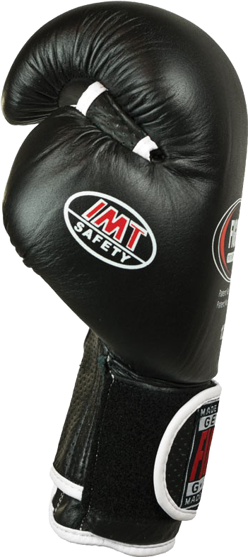 Black Boxing Glove Safety Brand PNG image
