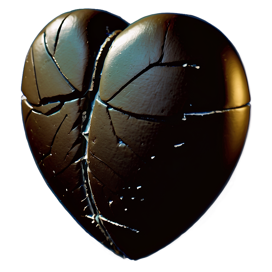 Black Broken Heart Png 16 PNG image