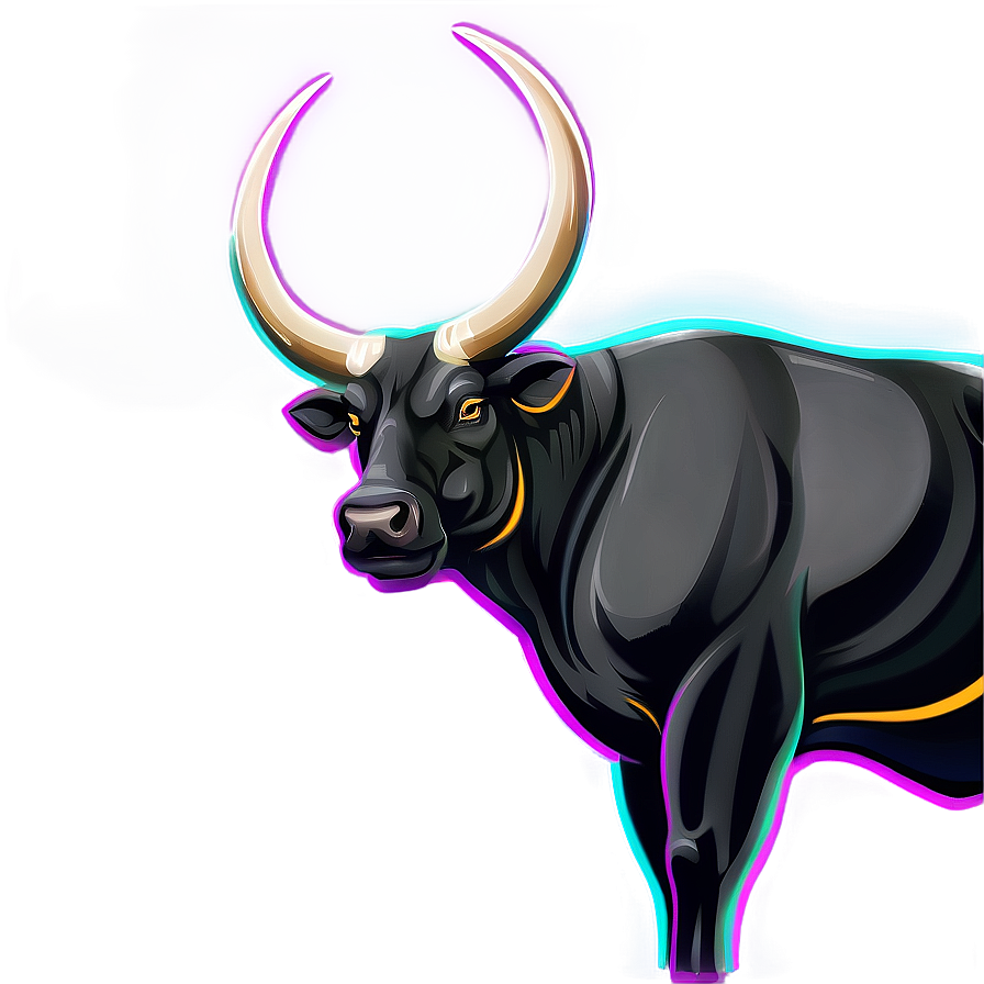 Black Bull Vector Png Nxq PNG image