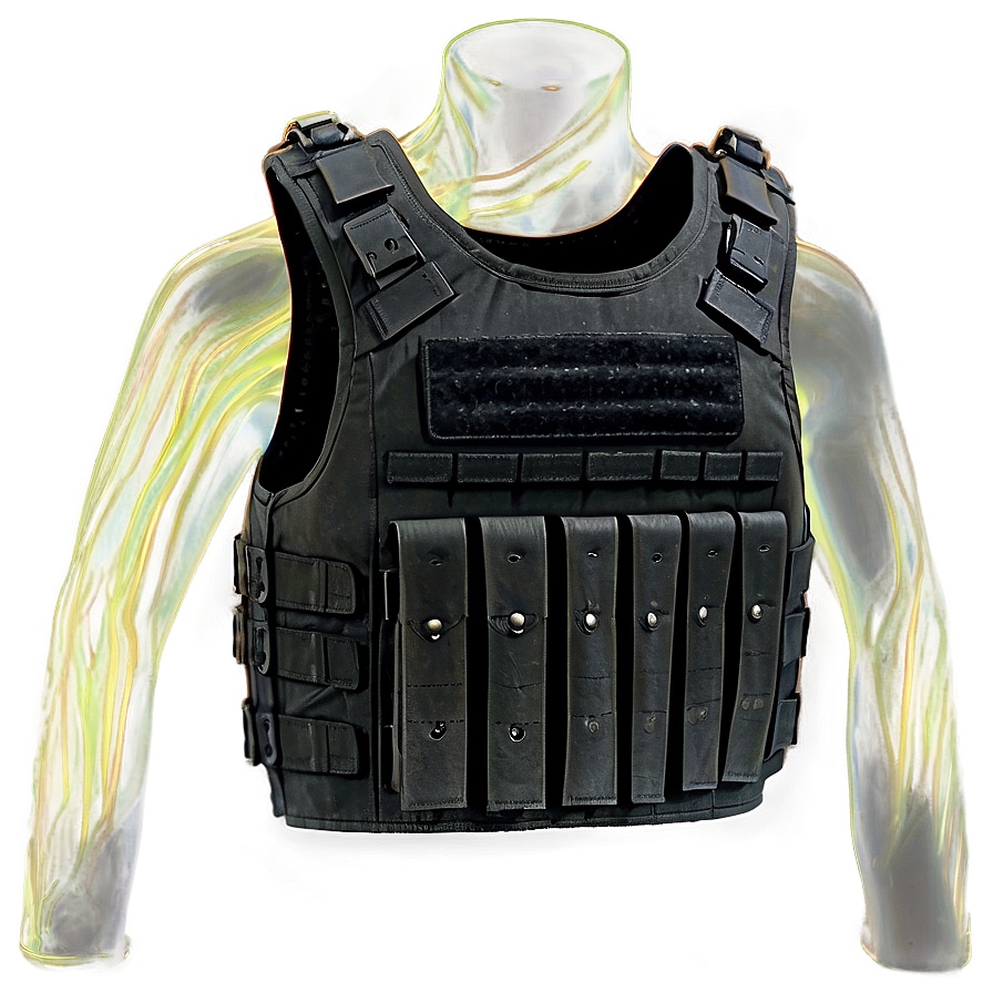 Black Bulletproof Vest Png 06262024 PNG image