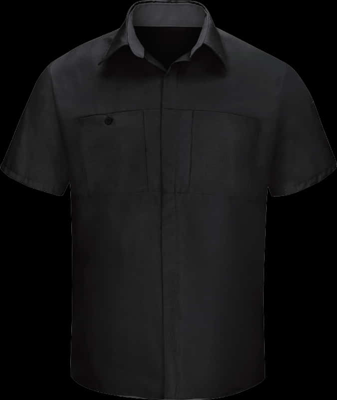 Black Button Up Shirt PNG image