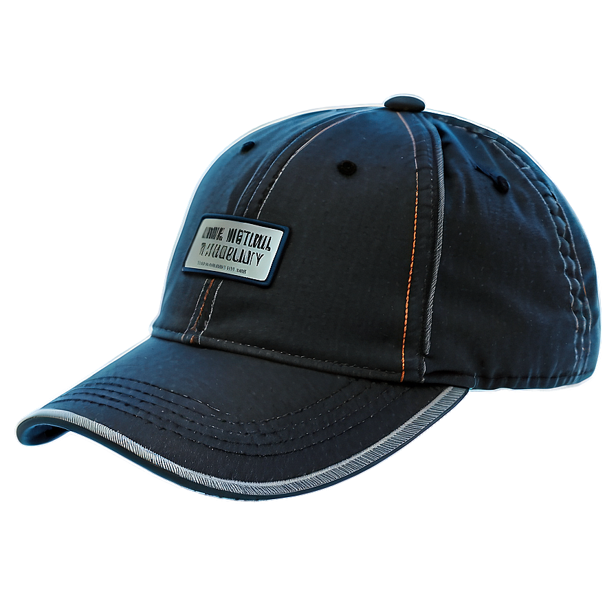 Black Cap With Buckle Closure Png 06122024 PNG image