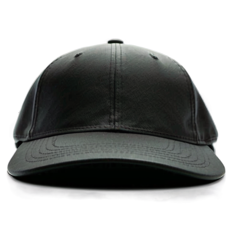 Black Cap With Flat Brim Png 06122024 PNG image